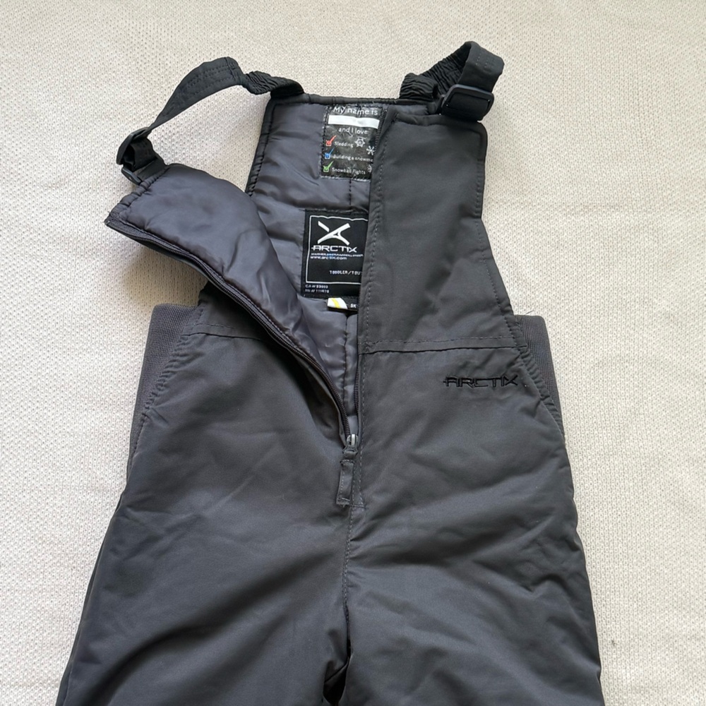Arctix Kids color charcol Insulated Overalls size 5k - Picture 5 of 12